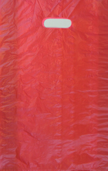 red high density merchandise bag